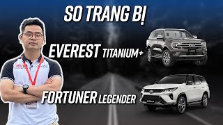 So sánh Everest 2023 vs Fortuner 2022: ~1 tỷ 450 triệu, hơi khó cho Toyota!