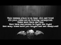 Avenged Sevenfold - The Fight [Lyrics on screen] [Full HD]