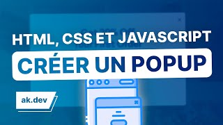 Créer un Popup en HTML, CSS et JS !