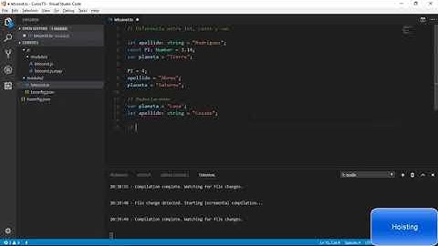 Variables let vs var - constantes | Variables y Tipos | Programando en TypeScript