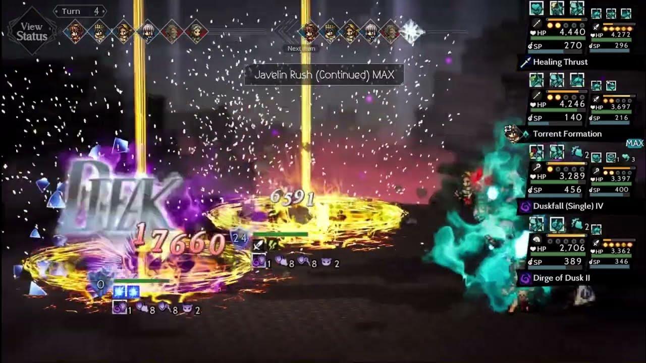 Octopath CotC Hell Cragspear LV100 NPC Duo, w/ Commentary (no Gilderoy