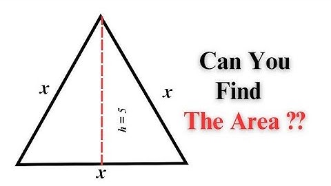 A Nice Olympiad Geometry Question l Can You Find The AREA  of This Triangle l Olympiad Geometry 
