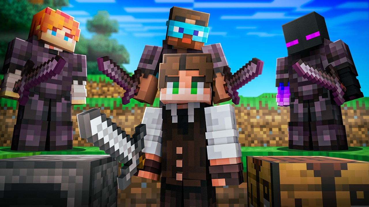 Майнкрафт Спидранер Против 3 Незеритовых Охотников