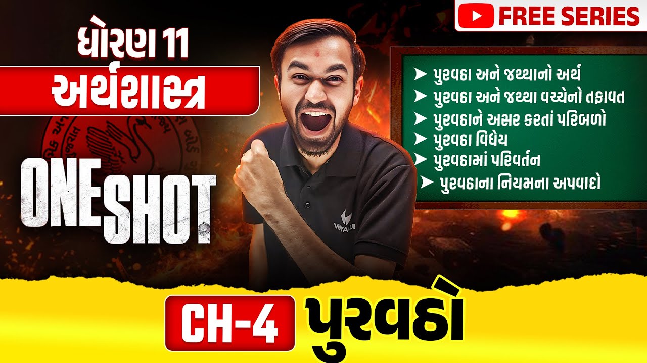 Complete Std 11 Eco Ch 4 in ONE SHOT | Economics Full Chapter 4 Revision | Gujarat Board 2025