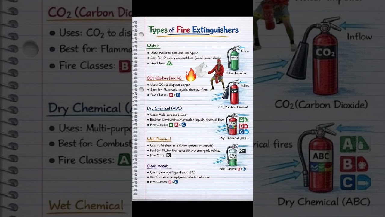 Stop! Don’t use the WRONG Fire Extinguisher 🛑
