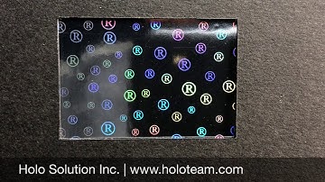 Hologram Security Label | Standard version | Holo Solution Inc.