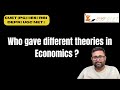Who gave different theories in Economics | Names of economists | CUET PG Economics Entrance |