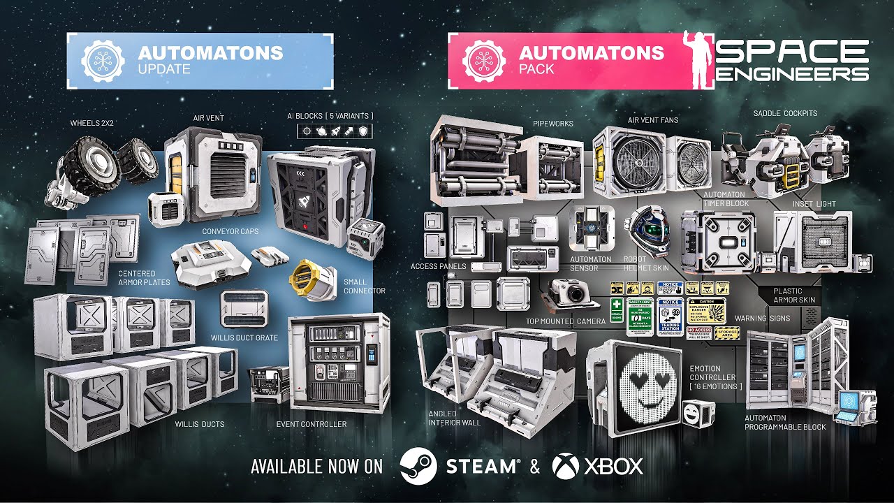 Space Engineers Automatons Обзор обновления - YouTube