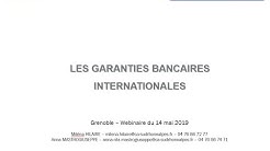 Webinaire : 'Connaissez-vous les garanties bancaires à l'international ?'