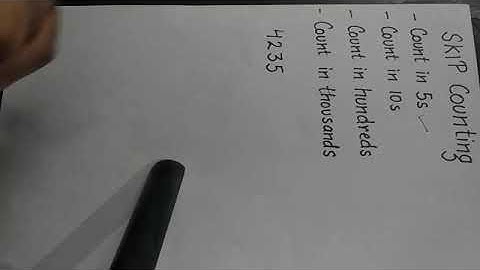 Skip counting in 4 digit numbers (Class 3 Maths)