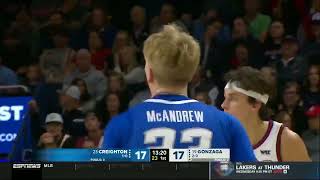Creighton Mens Basketball Highlights At Gonzaga - 11.11.05