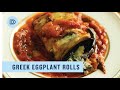 Greek-Style Eggplant Rolls with Spinach and Feta