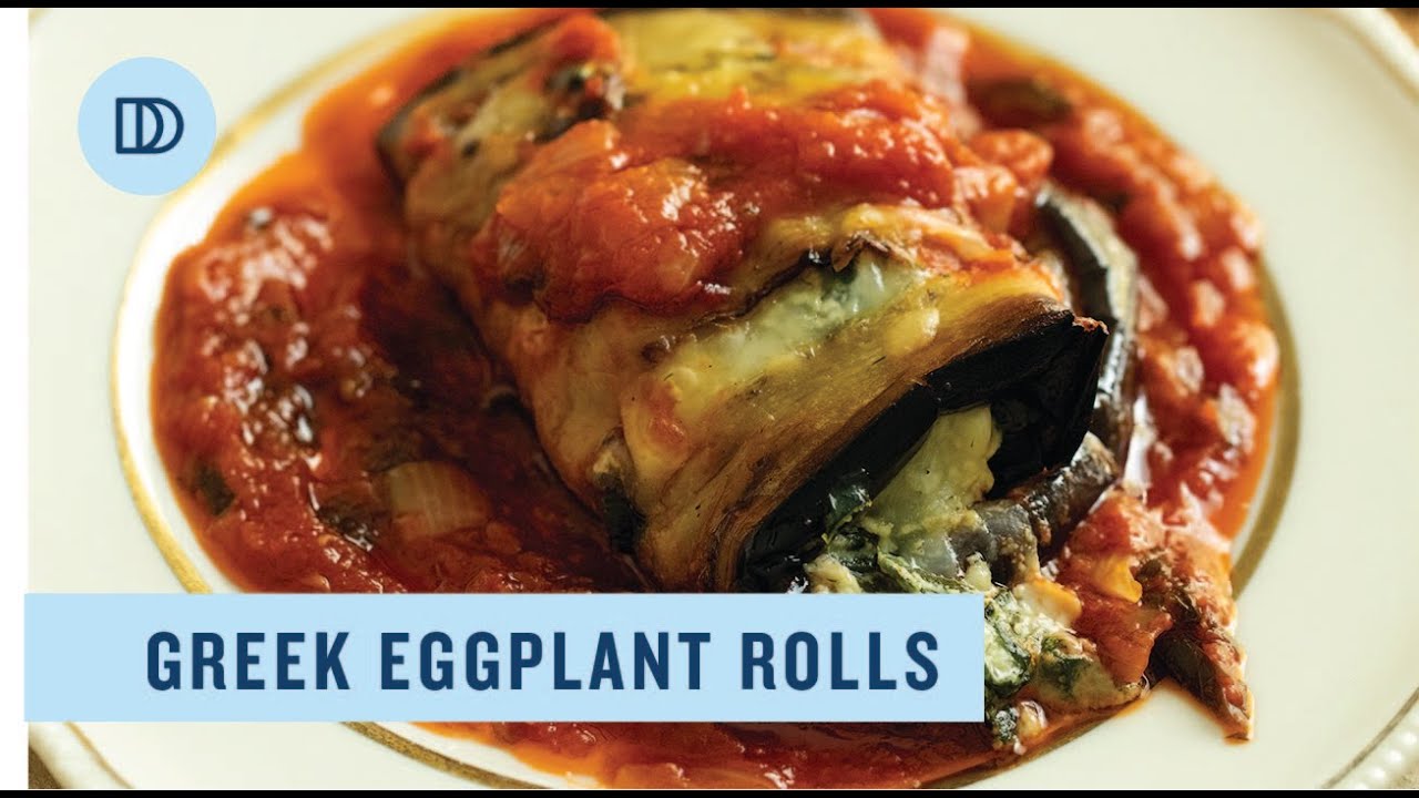 Greek-Style Eggplant Rolls with Spinach and Feta