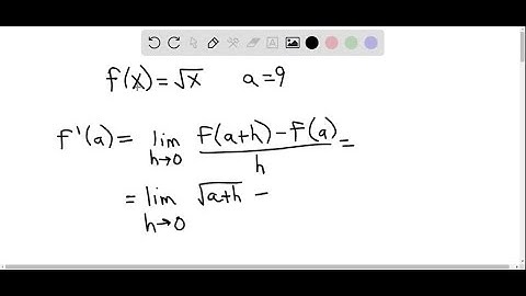 Each limit represents the derivative of some function f at some number a . State such an f and a in…