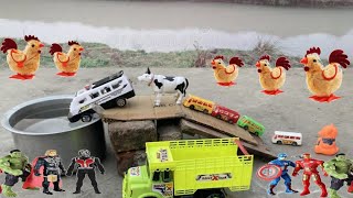 Toy train ka video ll gadi wala Cartoon ll khilona wala video ll toy helicopter cartoon jcb car