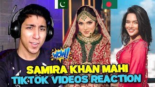 Pakistani React on Samira Khan Mahi TikTok Videos | Bangladeshi Beautiful Actress | Maadi Reacts