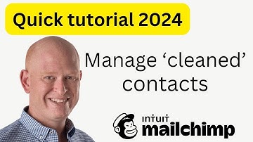 Manage Mailchimp Cleaned Contacts 👍