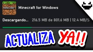 #datwinxd 🌮👽🍸 Como ACTUALIZAR tu Minecraft BEDROCK👽👌 (todas las VERSIONES)