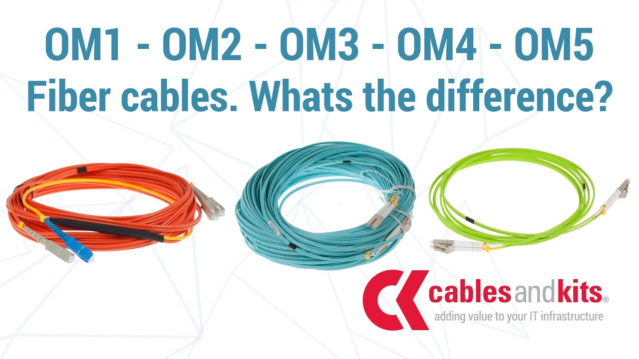 OM1 - OM2 - OM3 - OM4 - OM5 Fiber cables - What is the difference? - YouTube