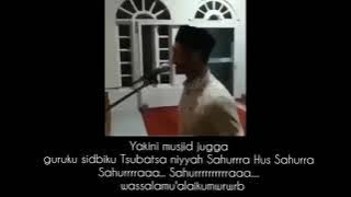 VIRAL TERIAKAN SAHUR ALA GENJI 😂