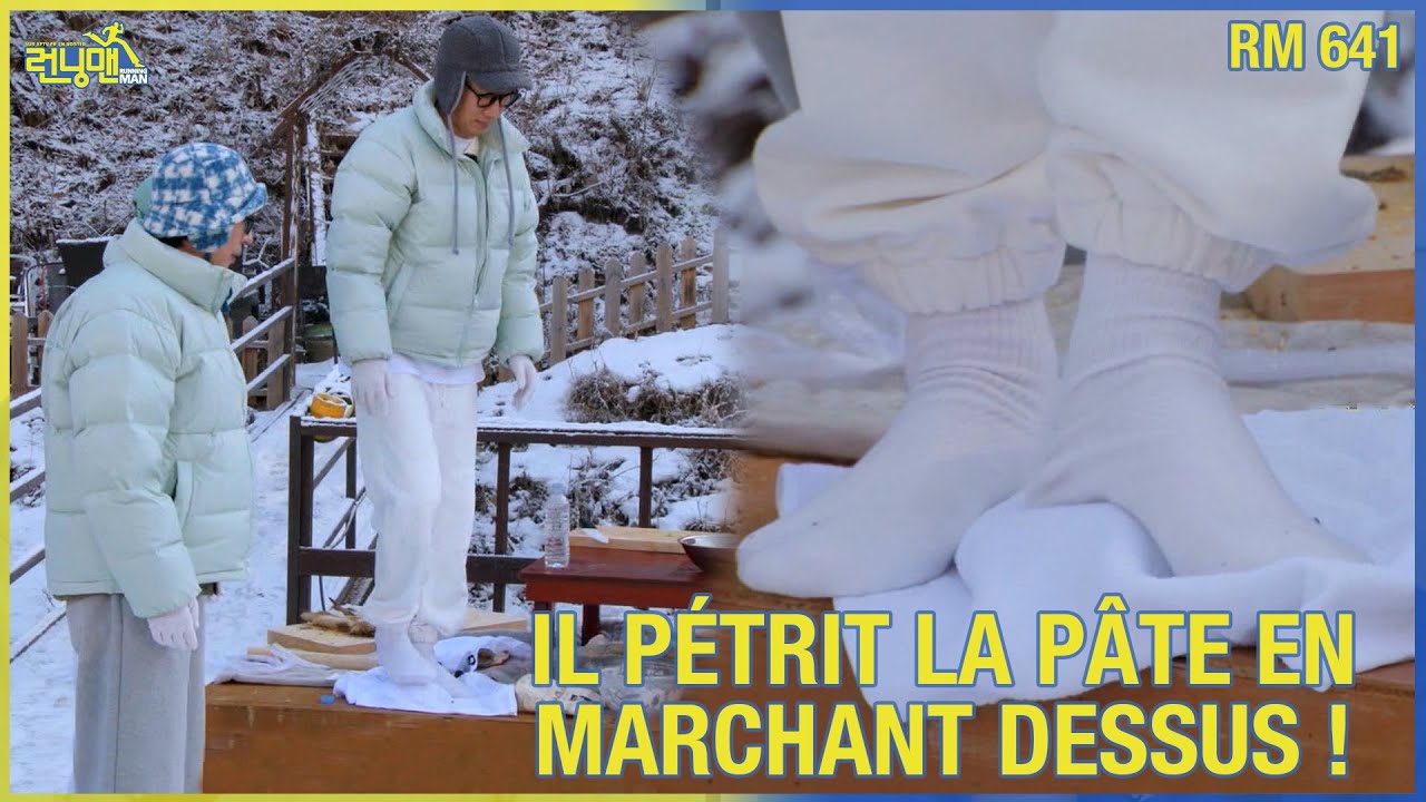 Il pétrit la pâte en marchant dessus ! [FR SUB] [ENG SUB] [RUNNING MAN ...