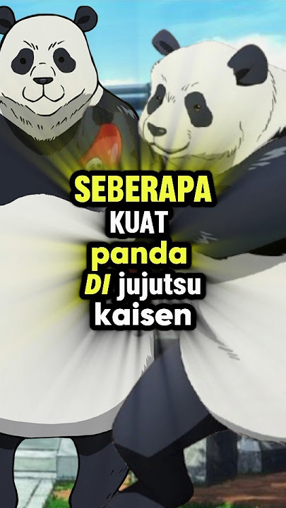 Seberapa kuat panda di anime jujutsu kaisen #shorts