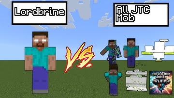 Lordbrine vs All JTC Mobs In Minecraft - Minecraft Mob Battle