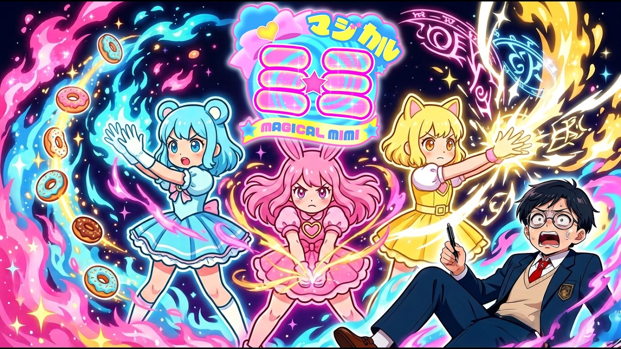 【Seedance2.0】とにかく明るい魔法少女アニメ「マジカル★ミミ」