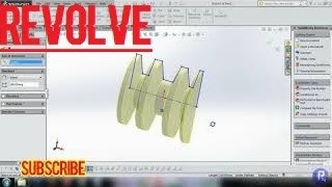 SOLIDWORKS   REVOLVE