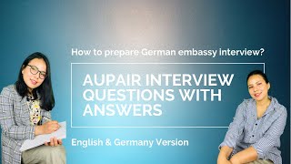 Questions and Answers for Aupair Visa Interview in German embassy/German and English version screenshot 2