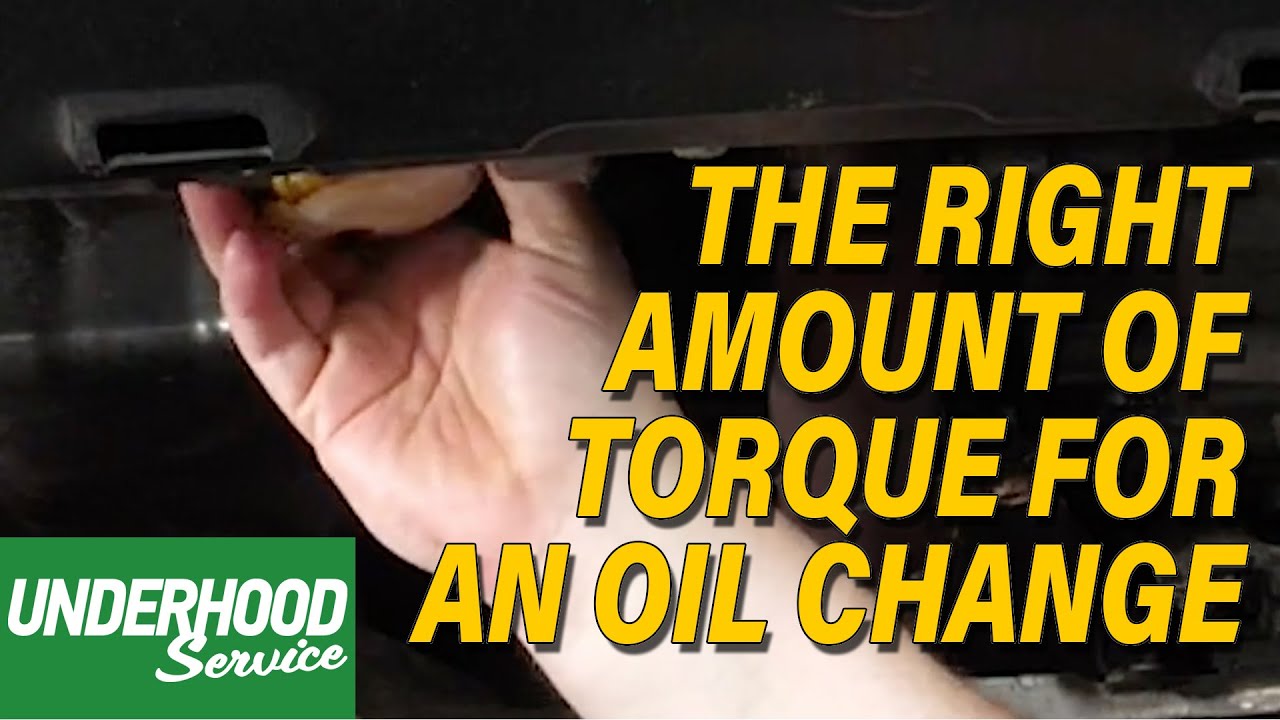 The Right Amount Of Torque For An Oil Change - YouTube