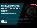 Distance learning jun 14th 2020  the basic of ivus what you should know