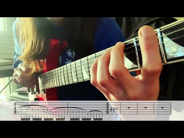 Petrucci's MONSTER Legato exersice with TABS class=