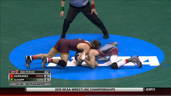 2015 NCAA 133 lb 3rd Place Match: AJ Schopp (BORO)...