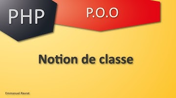 01 - PHP POO - Notion de classe