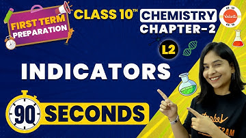 Indicators One Shot in 90 Seconds | CBSE Class 10 Chemistry Ch 2 | NCERT Class 10 Science #Cbse2024