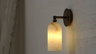 Pratt Alabaster Wall Sconce