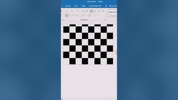 Chess ♟️ board create in just 40 sec. in ms word