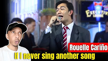 Matt Monro - I never sing another song (Rouelle Cariño LIVE) ZuluModo REACTION