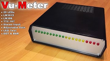 Vu-Meter 20 LED DIY Dot/Bar mode with LM3915 and LM386