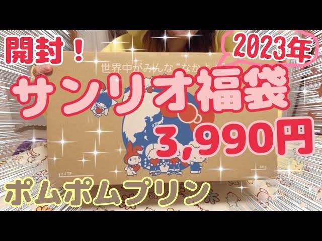 福袋2023】サンリオショップで3990円の福袋買ってみた❣️ポムポム
