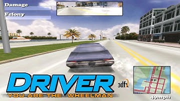 Run Driver: You are the Wheelman (1999) in 3dfx with Nglide, animated textures work in 3dfx.