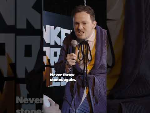 Michael Caine saying Never in Batman Begins (live show with Nish Kumar, Amy Gledhill & Stuart Laws)