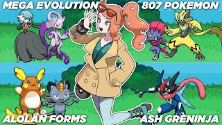 Completed Pokemon GBA ROM Hack with 807 Pokemon, All Alolan Forms, All Mega Evolutions & More!