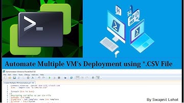 PowerCLI Automate multiple Virtual Machines Creation in vCenter using CSV file
