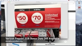 Verizon Prepaid 2GB Bonus Data Still Available