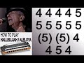 This is emotional and easy hallelujah harmonica  c diatonic  armnica c blues harp gaita de boca