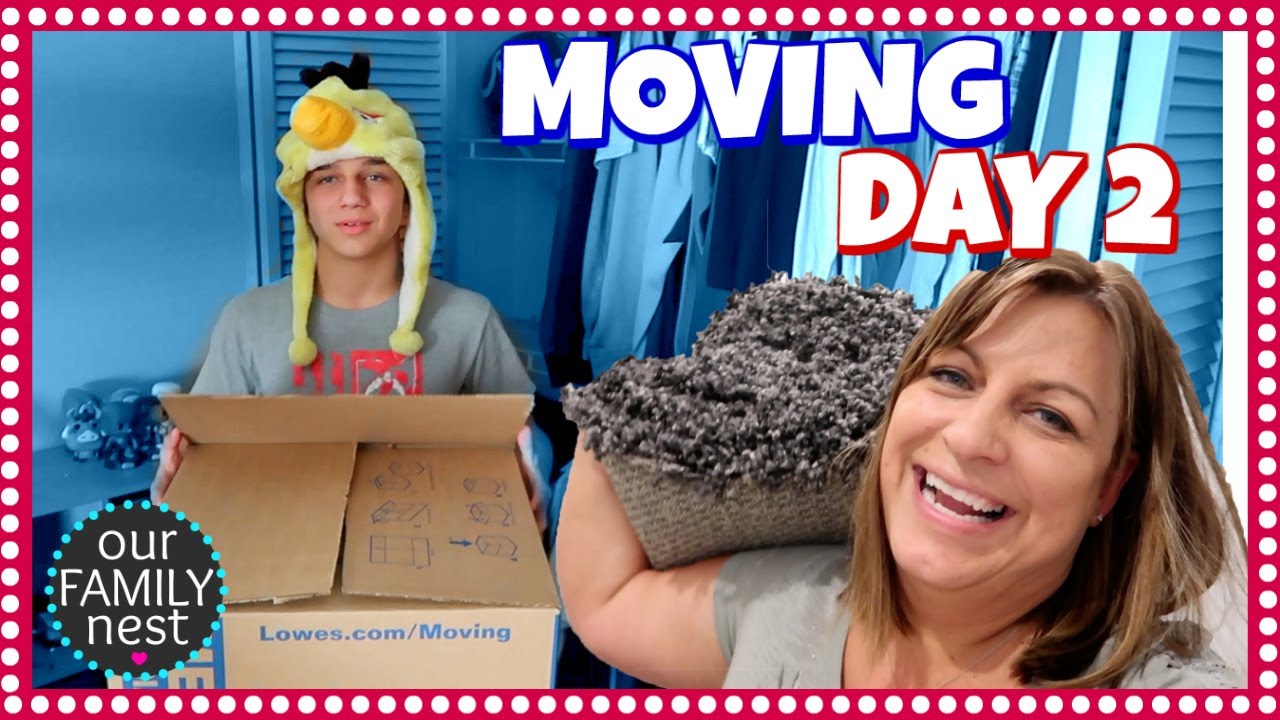 MOVING VLOG DAY 2 ~ MORE PACKING ~ KIDS ROOMS ARE DONE!