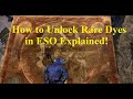 How to unlock rare dyes in eso explained