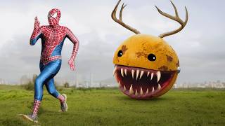 PACMAN vs SPIDER-MAN In Real Life #1 | Compilation Video | #spiderman #pacman